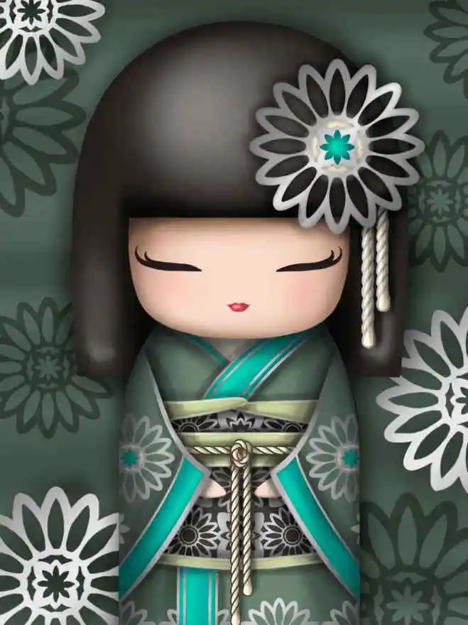 HUACAN 5D DIY алмазная живопись мультфильм полная дрель квадратная Алмазная мозаика кимоно Декор для девочек домашнее изображение Стразы - Цвет: F6505