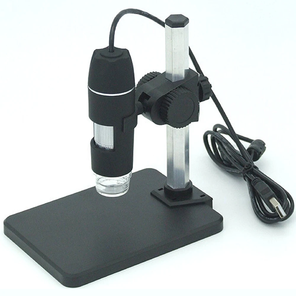 

USB Digital Microscope 1000X 8 LED 2MPEndoscopeMagnifier Camera+Lift Stand Microscope with Measurement Software