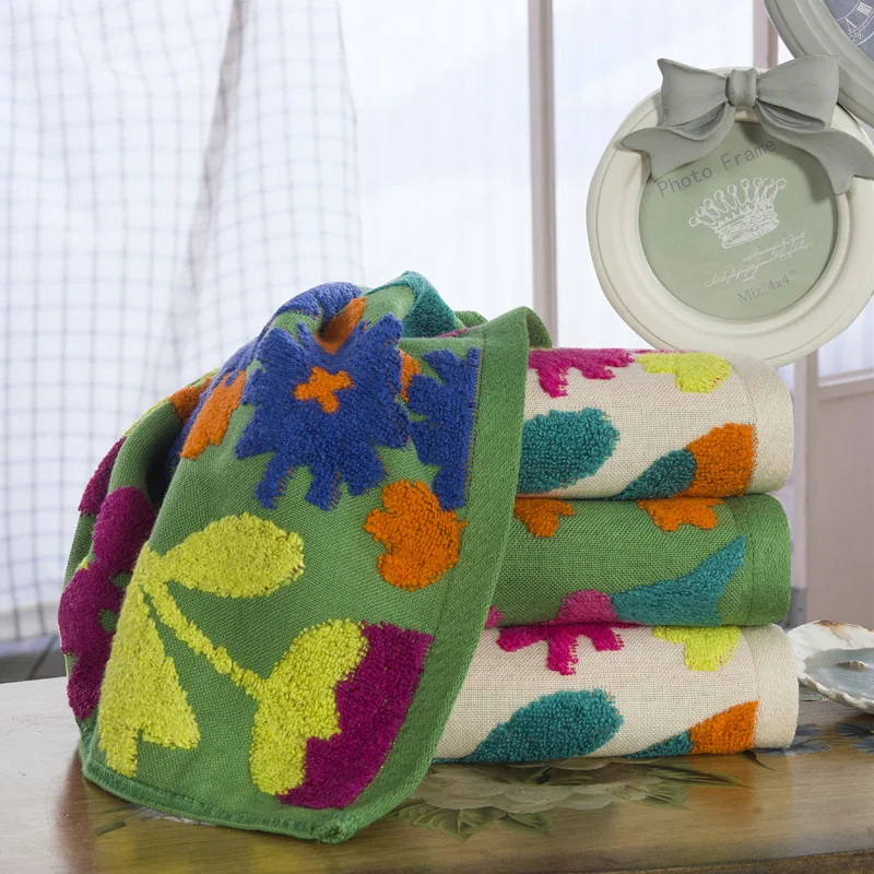 Personalized Floral Cotton Towel On Sale Cute Patterned Hair Face Hand