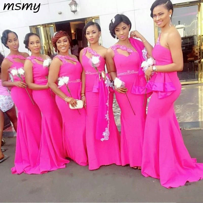 gorgeous-one-shoulder-fushia-african-long