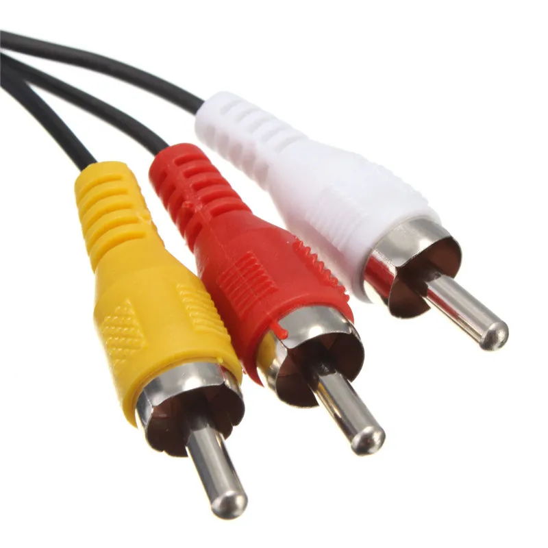Bukim 100 шт. Высокое качество RCA к AV аудио-видео кабель ТВ привести для Play Station для PS1/ps2 /PS3 консолей