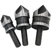 3pcs carbon steel 90 degrees round shank five-edge chamfer 12/16/19mm  countersink woodworking hole opene Punching ► Photo 3/5