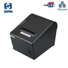 80 мм термальный pos принтер для печати квитанций с usb и lan интерфейс автоматическим резаком поддержка, кассовый аппарат подключение заводская цена