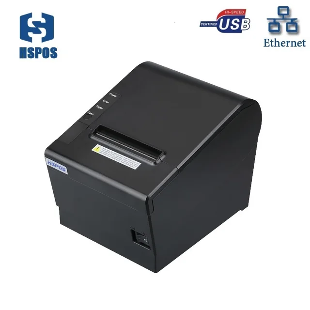 Cheap 80mm thermal receipt pos Printer with usb and lan interface auto cutter support cash drawer connection factory price