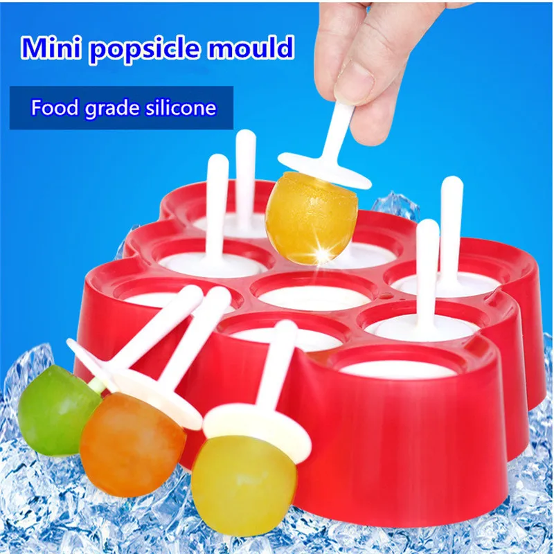 

MINI Popsicle Mold Silicone Ice Cream Popsicle Mold 9 Mini One Popsicle Mold Ice Cube Maker Ice Cream Makers Silicone Mold