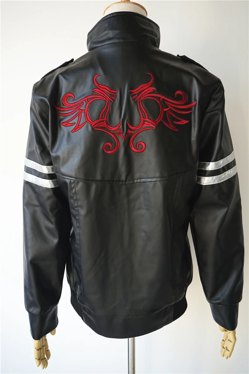 

High Quality Prototype Alex Mercer Cosplay Costume Embroidered Jacket PU Leather Coat Halloween Costumes for Women/Men Customize