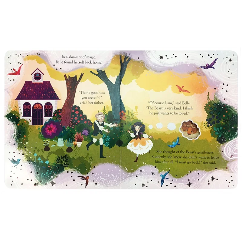 English Educational Picture Books Peep Inside Beauty and the Beast For Baby Early Childhood gift Children reading book English Educational Picture Books Peep Inside Beauty and the Beast For Baby Early Childhood gift Children reading book