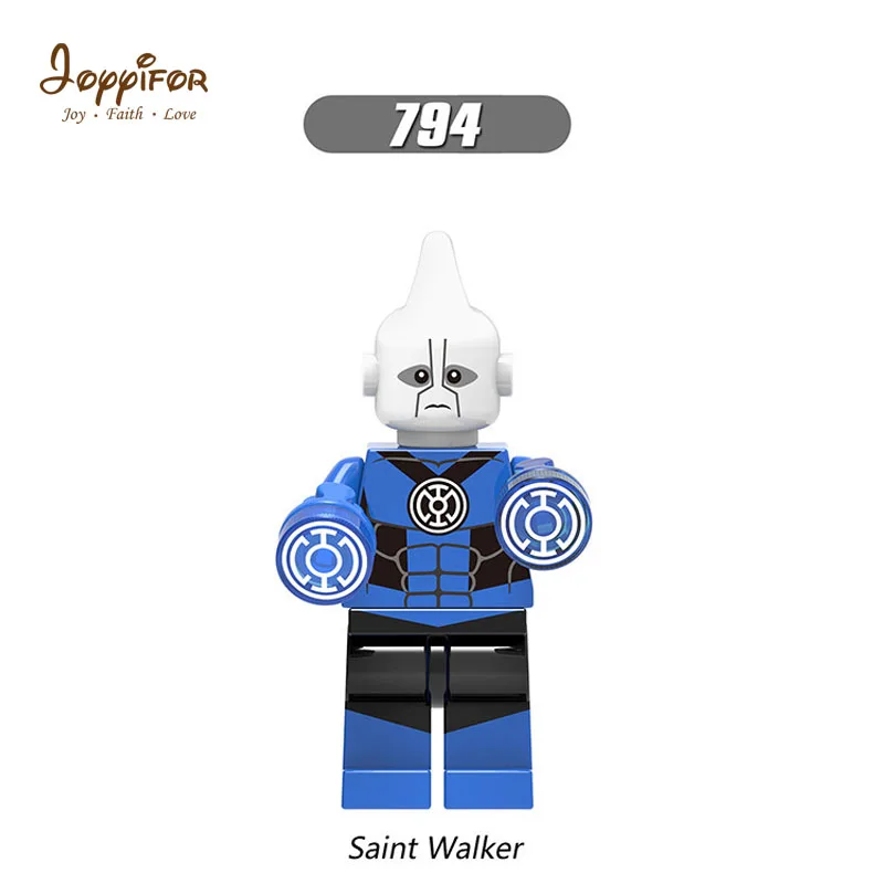 Joyifor совместимые строительные блоки atrockitus белый фонарь Star Sapphire Lndigo Lex Luthor|Блочные