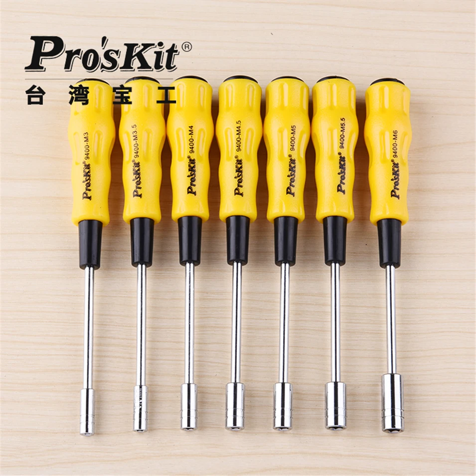 Free Shipping Brand Proskit 1PK 9402 7Pcs Electronic Hex Nut Driver Set