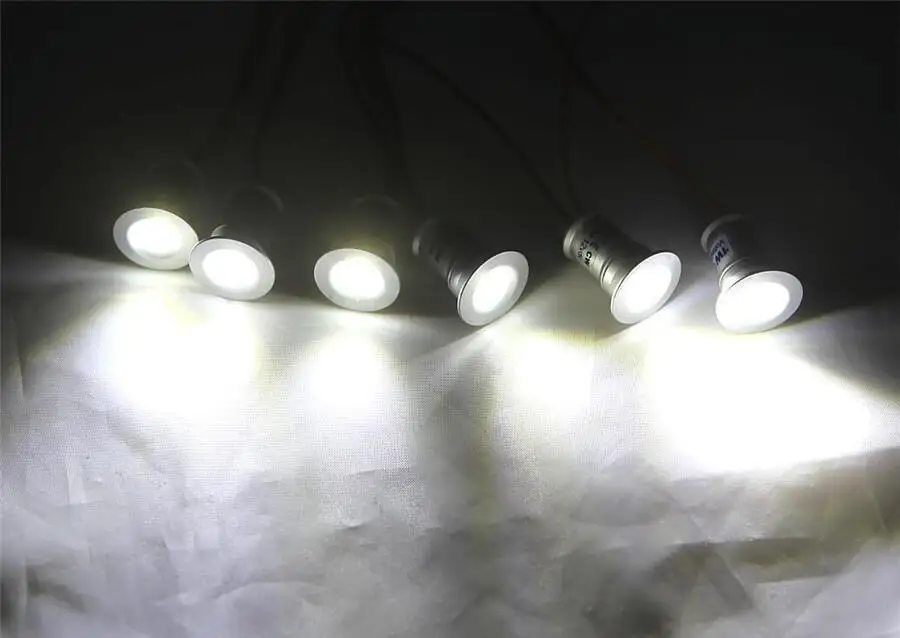 smart downlights 9pcs 1W Square IP65 Mini LED Downlight Outdoor Garden Bathroom Corridor Ceiling Spot Bulb Light Sauna Lighting CE smart led downlights