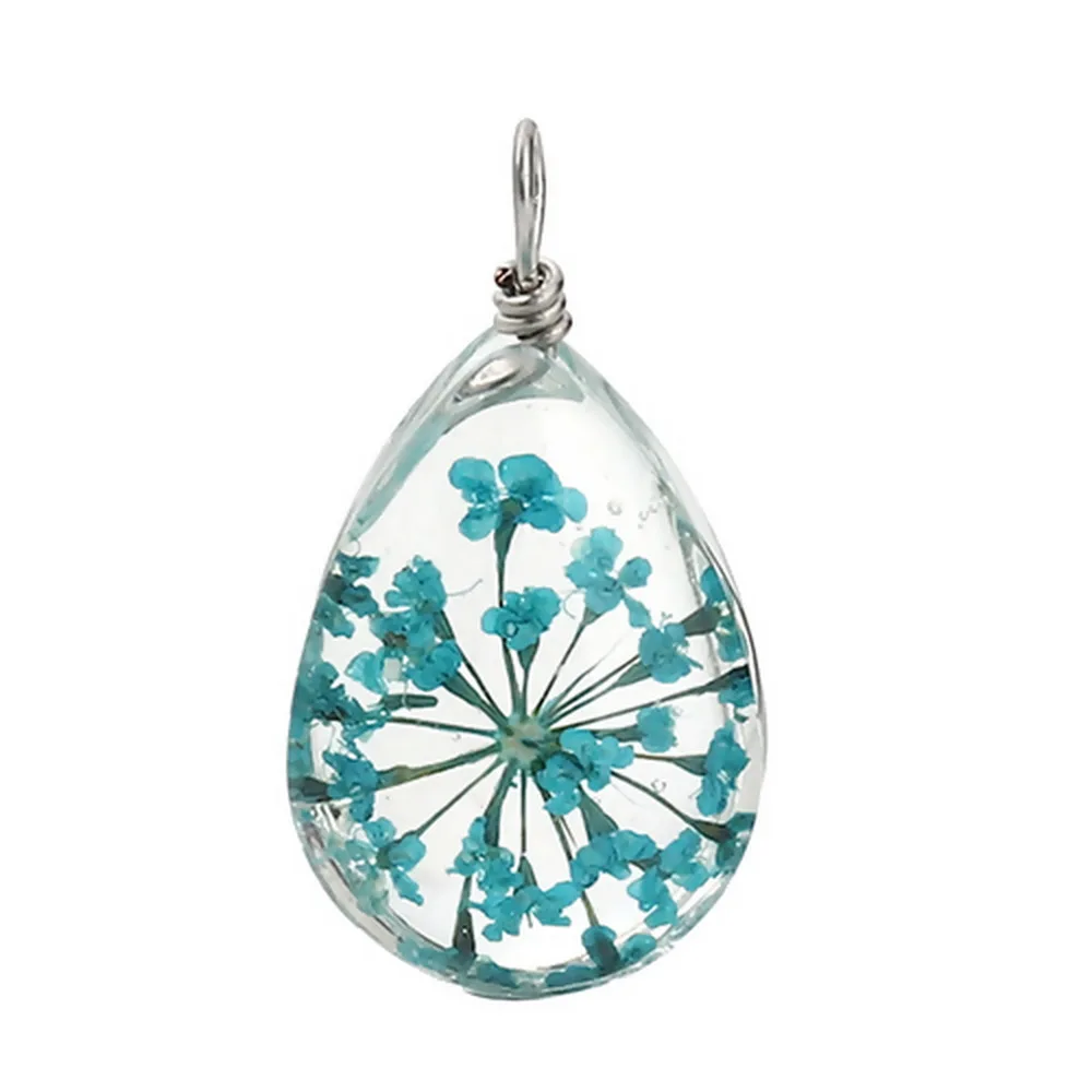 

2pc Glass Bottle Dried Flower Heart Transparent For Jewelry DIY Making Necklace Accessoreis 2019 New Trendy