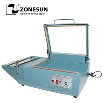

ZONESUN Custom link shipping to guangzhou L contract film packaging sealing cutting machine shrink film sealing machine