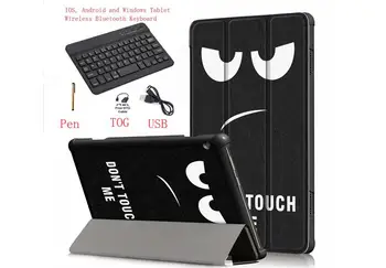 

Smart case For Huawei MediaPad T5 10 AGS2-W09/L09/L03/W19 10.1" Tablet stand cover forhonor pad 5 Bluetooth Keyboard case+pen