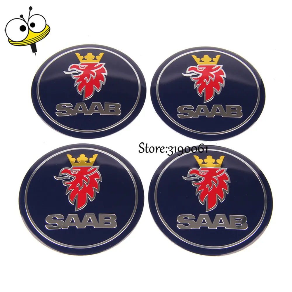 

Car Styling Wheel Center Hub Caps Car Emblem For SAAB 93 9-3 9-5 92 9-4X 9-X Sonett PhoeniX 96 97 97X 99 900 9000 Auto Decor