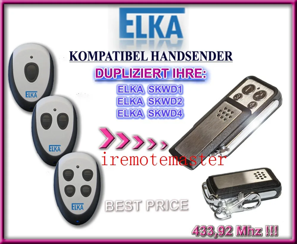

ELKA SKWD1, SKWD2, SKWD4 replacement Remote control transmitter