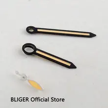 BLIGER световой черный край оранжевый Цвет часы ручной подходит для 6498 6497 ST36 серии ручной завод Для мужчин, мужские часы, Запчасти H101