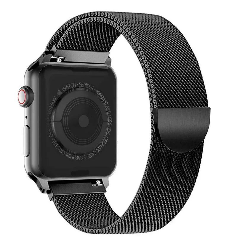 Браслет Миланская Петля из нержавеющей стали для Apple Watch золотой ремешок iwatch 1/2/3 40