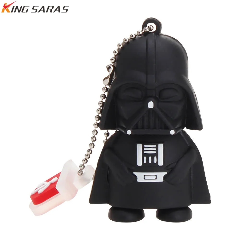 Usb флеш-накопитель 128 ГБ серии Star Wars USB 2,0 4 ГБ 8 ГБ флеш-накопитель 16 ГБ 32 ГБ 64 Гб мультфильм Дарт Вейдер йода Флешка usb подарок