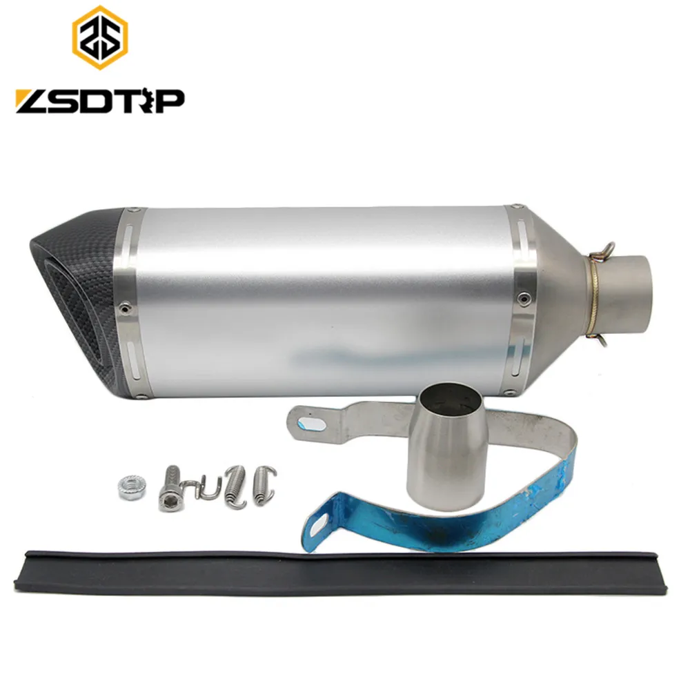 Good quality ZSDTRP racing motor modified aluminum exhaust muffler with