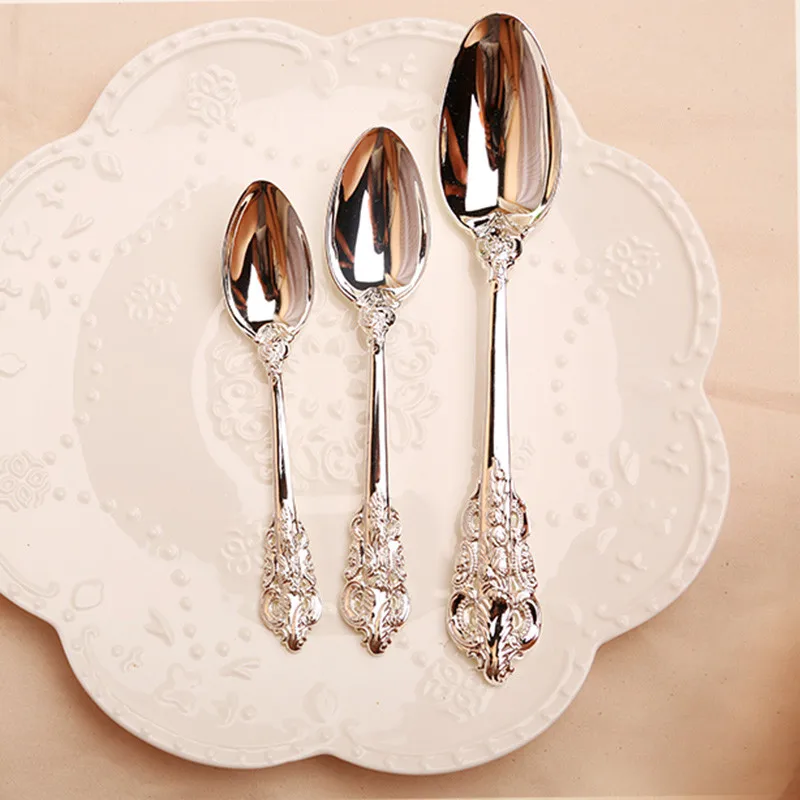10pcs set Retro Spoons Knifes Forks (6)