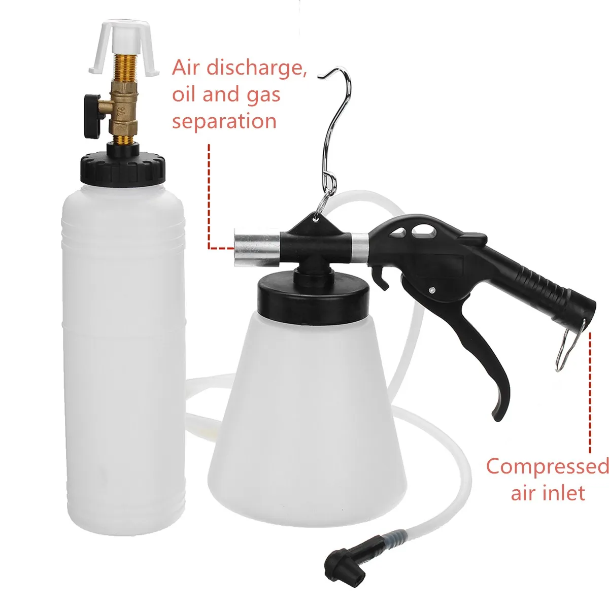 1Л воздушный тормоз Комплект для слива пневматический тормоз сцепления 90-120 PSI Вакуумный, гидравлический набор для заполнения жидкости бутылки автомобильные аксессуары