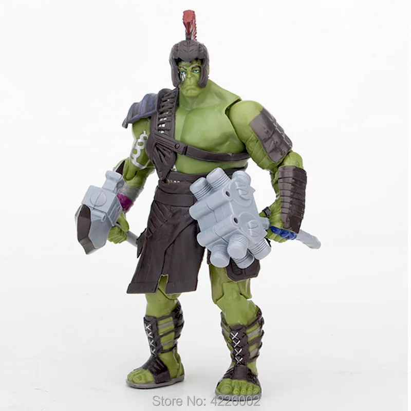 Thor 3 Ragnarok Hulk PVC Action Figure War Hammer Battle Axe Gladiator Robert Bruce Banner Superhero Collectible Doll Figurine