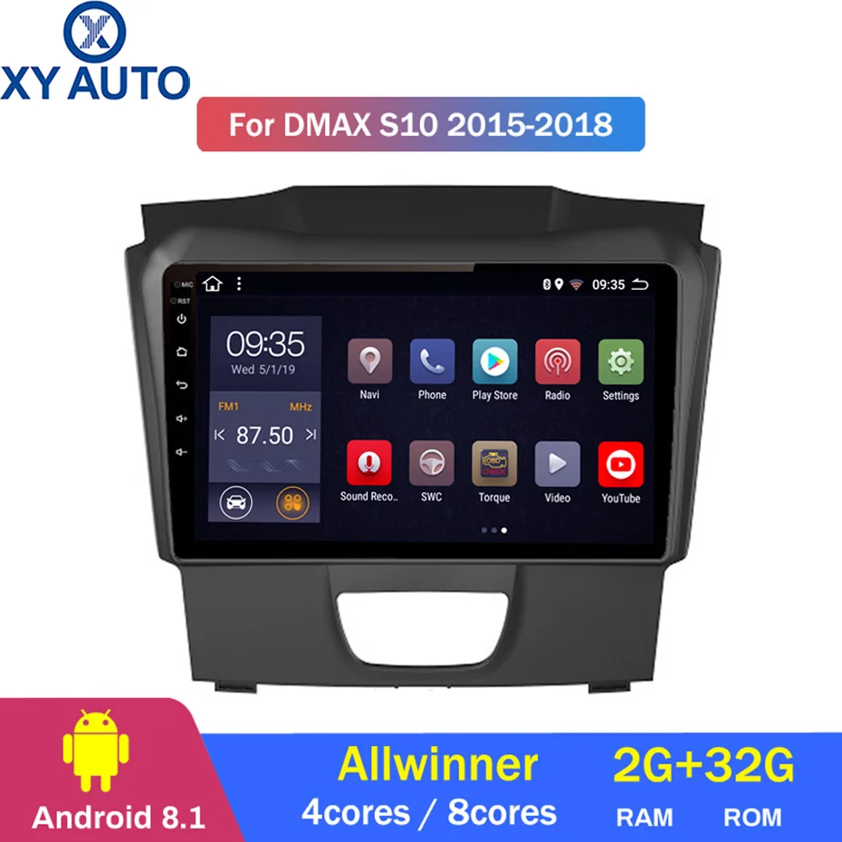 Best 9 inch 2.5D IPS HD multi-touch screen Android8.1 2G RAM 32G ROM NAVI For Isuzu DMAX S10 2015-2018 with Bluetooth USB WIFI SWC 0 Best 9 inch 2.5D IPS HD multi-touch screen Android8.1 2G RAM 32G ROM NAVI For Isuzu DMAX S10 2015-2018 with Bluetooth USB WIFI SWC 0