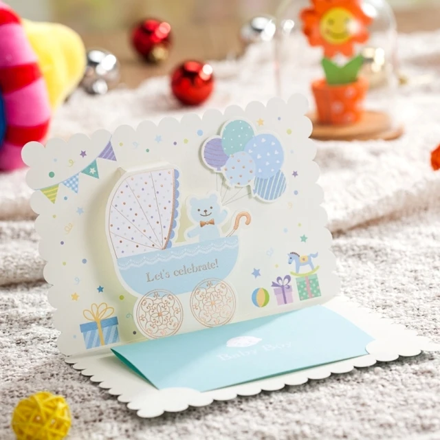 new baby boy navy blue christening celebrate invitation cards baby