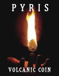 

Free shipping magic tricks new arrival Pyris Volcanic coin / fire coin in the hand / close-up street bar magic gimmick props