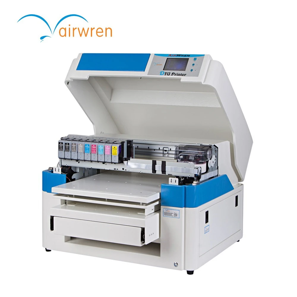 A2 Size 8 Color Industrial Automatic DTG Inkjet Printer 3d Effect T shirt  Printing Machine|Printers| - AliExpress