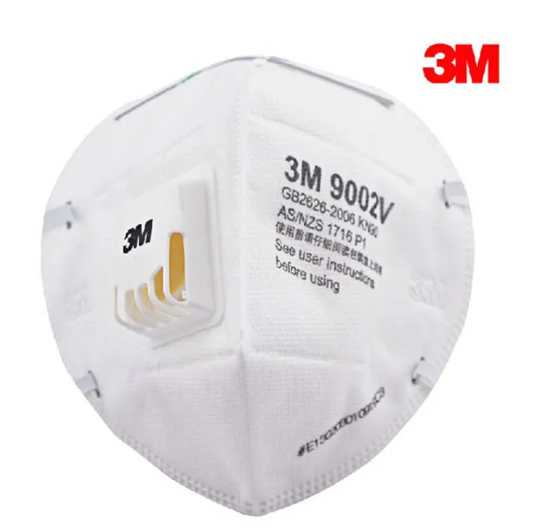 

5pcs 3M 9002V Anti dust PM 2.5 Mask Anti influenza Breathing valve non woven fabric mask Adult KN90 Respirator