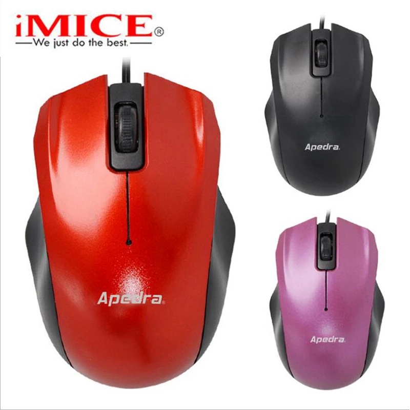 

iMICE New Wired Mouse USB Optical Mouse 3 Button 2400DPI M2 Computer Pc Mouse for Office Computers and Laptops