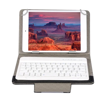 

Universal 7 8 inch 9 10 inch Bluetooth Keyboard PU Leather Case Stand Cover +OTG+pen For Pad Tablet for IOS Android Windows