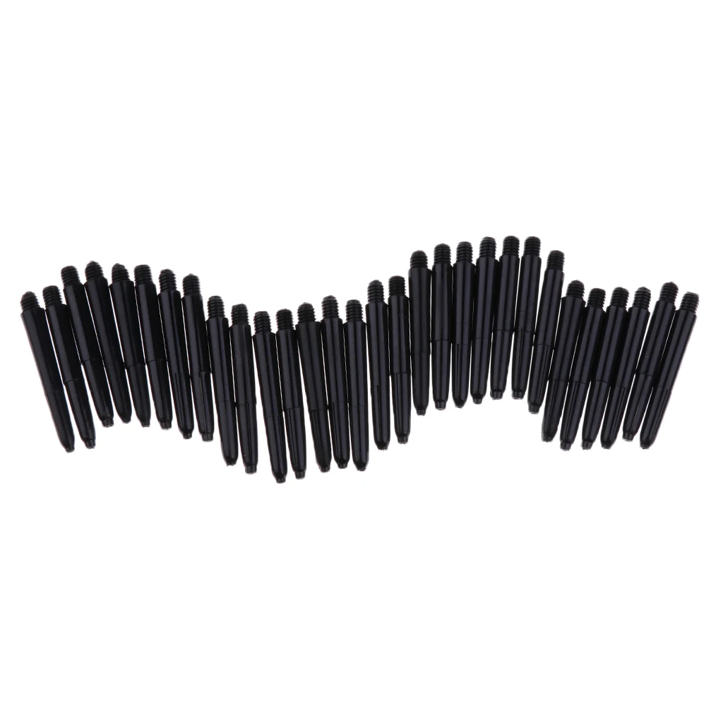 30 Pcs 35mm 2BA Thread Plastic Nylon Soft Tip Darts Stems Shafts Aluminum Dart Shafts Entertainment Accessories