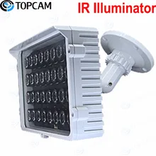 ИК осветитель 20-180 метров 32 шт 42U Массив ИК светодиодный светильник Угол 6~ 90 градусов Опциональная мощность переменного тока 110-250 В 64 Вт для CCTV ip-камеры