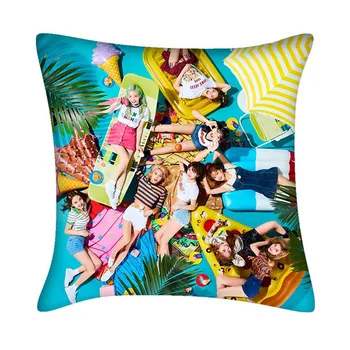 

TWICE Candy Color Pillow Case Solid Color Throw Pillow Case Candy Colour Decorative Pillowcases Home Living Room Bedroom