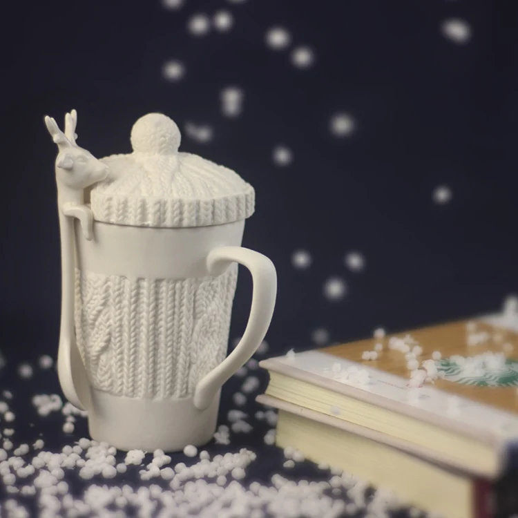 Рождественские кружки милая кофейная чашка Milu Deer чашки для молока керамическая
