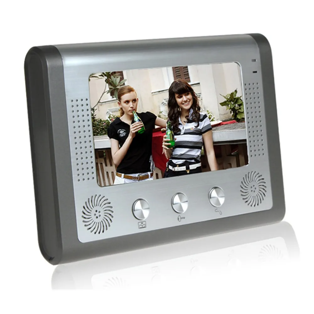 

Hot 7''TFT Color Video door phone Intercom Doorbell System video surveill Kit IR Camera doorphone monitor Speakerphone intercom