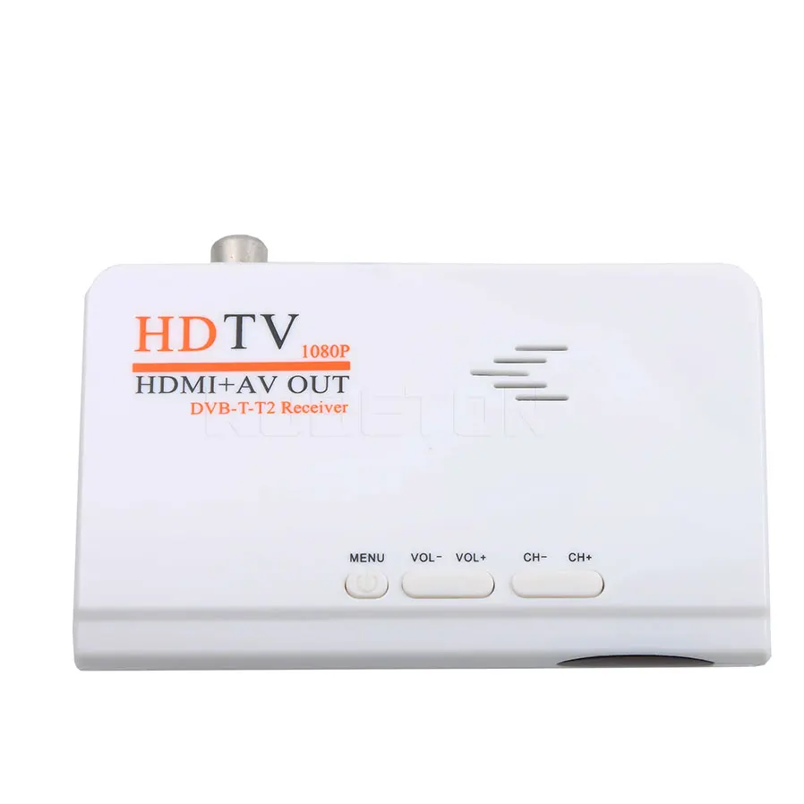 

kebidumei 1080P DVB-T/T2 TV Box VGA AV CVBS Tuner Receiver Digital Terrestrial With Remote Control HDMI HD 1080P DVB-T2 TV Box
