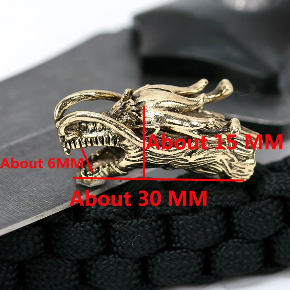 1 قطعة الصينية التنين المعادن الخرز سوار diy الملحقات paracord التخييم سكين سبائك للخارجية 1 قطعة الصينية التنين المعادن الخرز سوار diy الملحقات paracord التخييم سكين سبائك للخارجية