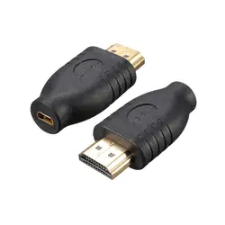 Landfox 2018 Новое поступление Стандартный HDMI Мужской Тип для Micro HDMI Тип D гнездо адаптер конвертер В наличии дропшиппинг