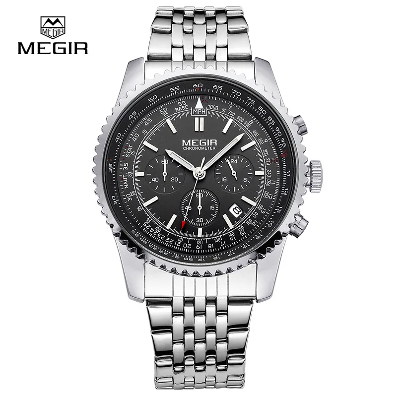 Prix pour MEGIR mode hommes montre à quartz hommes de luxe d'affaires montre étanche 2008 livraison gratuite Prix pour MEGIR mode hommes montre à quartz hommes de luxe d'affaires montre étanche 2008 livraison gratuite