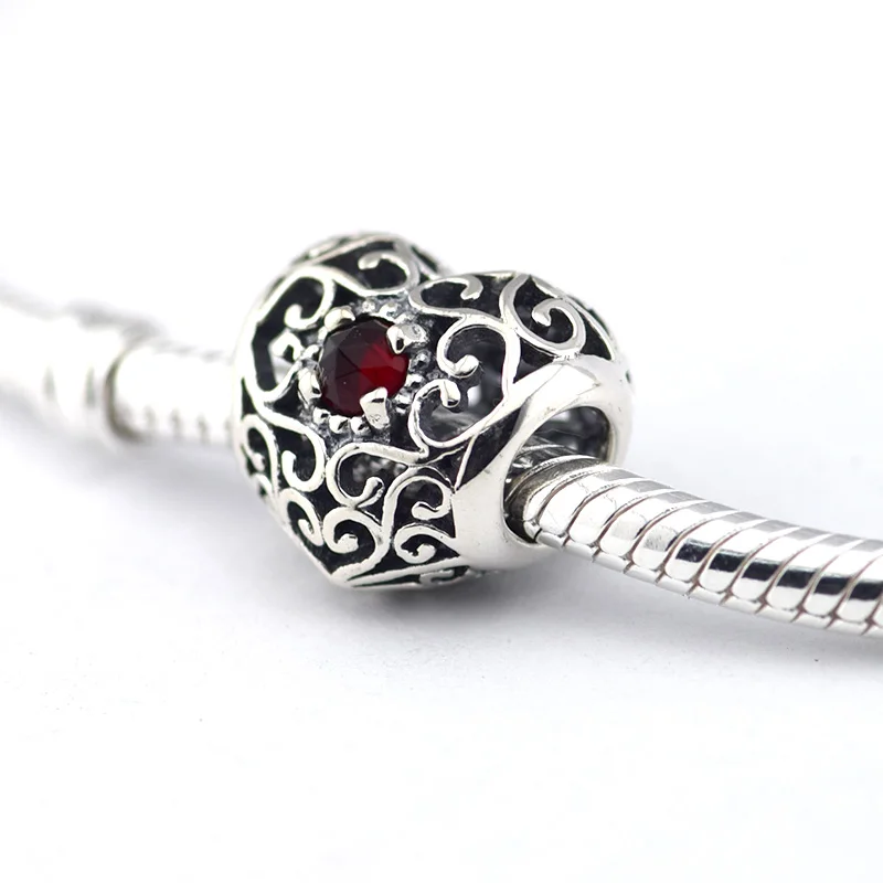 pandora january signature heart 