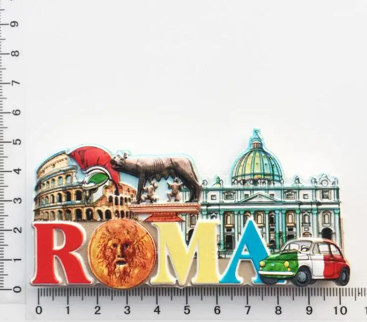 Rome Italy Fridge Magnets Travel Souvenir Refrigerator Magnetic Stickers