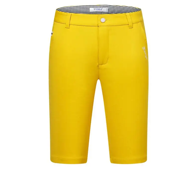 2019 Summer Golf Lady Shorts Stretch Knee length Shorts Women Breathable Soft Comfortable Solid color Golf Sports Shorts XS-XL