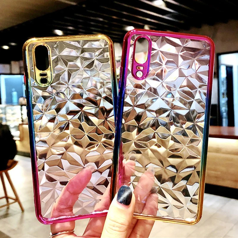 Мягкий чехол из ТПУ с 3D бриллиантами для Honor 7C 7A Pro Huawei Enjoy 7S P Smart P20 P10 P9 P8 Nova 3 3i 2S Mate 10