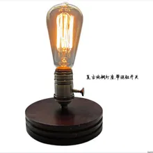 Лофт промышленная винтажная натуральная деревянная основа для настольной лампы simpe современная настольная лампа для чтения для учебы спальни гостиной рабочей комнаты