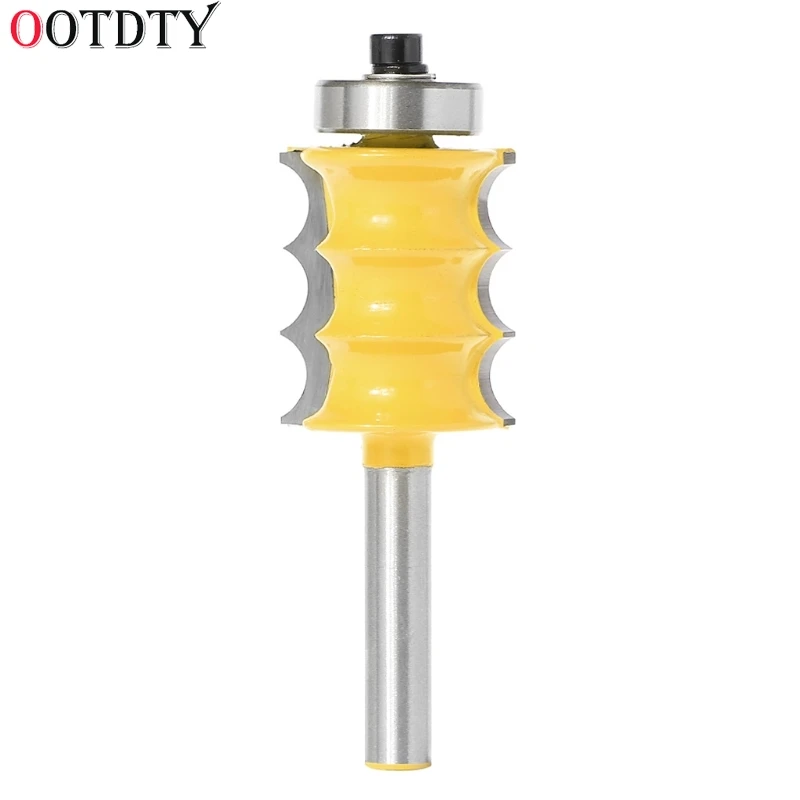 OOTDTY Large Triple Bead Column/Face Molding Router Bit 1/4" Shank For