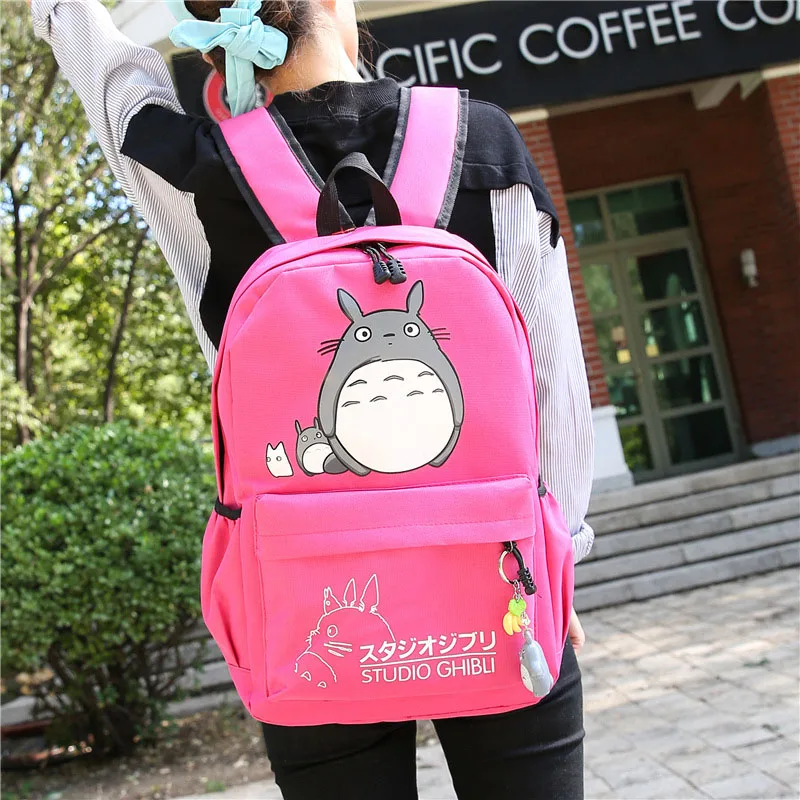 Totoro Backpack Men Women Travel Softback Canvas Bags Mochila Girls Boys Teenagers School Space Notebook Female Bag BP0159 (19)
