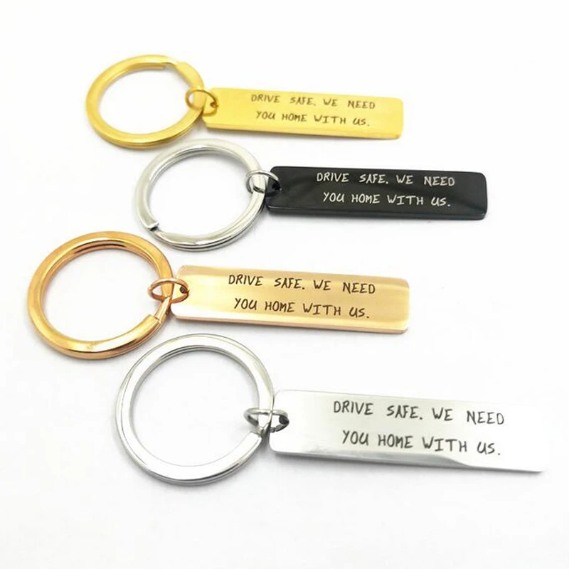 Drive Safe Key Chain Gift Engraved Drive Safe We Need You Home With Us